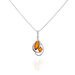 Collier Argent Blanc Hailey Ambre - Colliers avec pierres Femme | Marc Orian