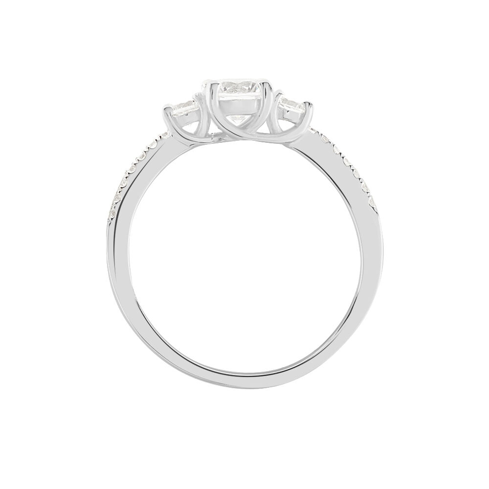 Bague Mallory Argent Blanc Oxyde De Zirconium - Bagues fiançailles Femme | Marc Orian