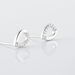 Boucles D'oreilles Puces Argent Blanc Tancelin Oxydes De Zirconium - Puces Femme | Marc Orian