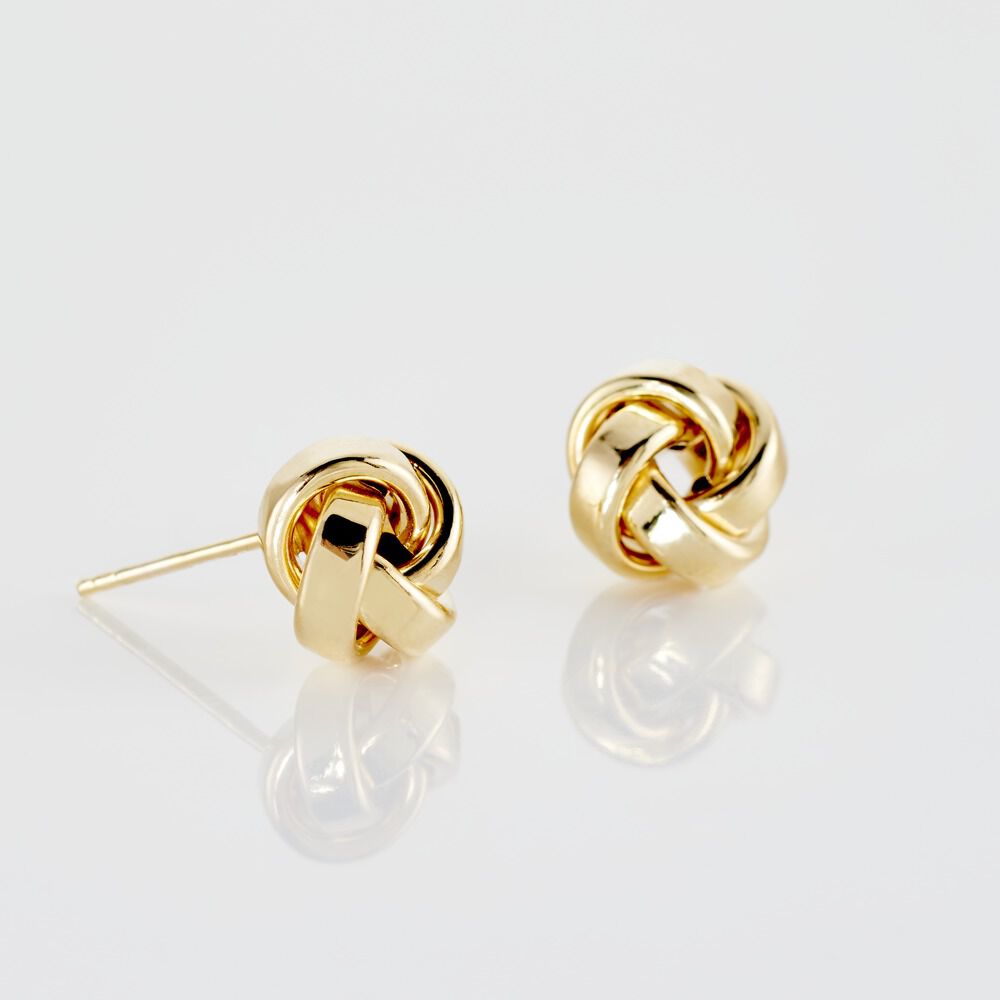 Boucles D'oreilles Puces Or Jaune Gauderique - Puces Femme | Marc Orian