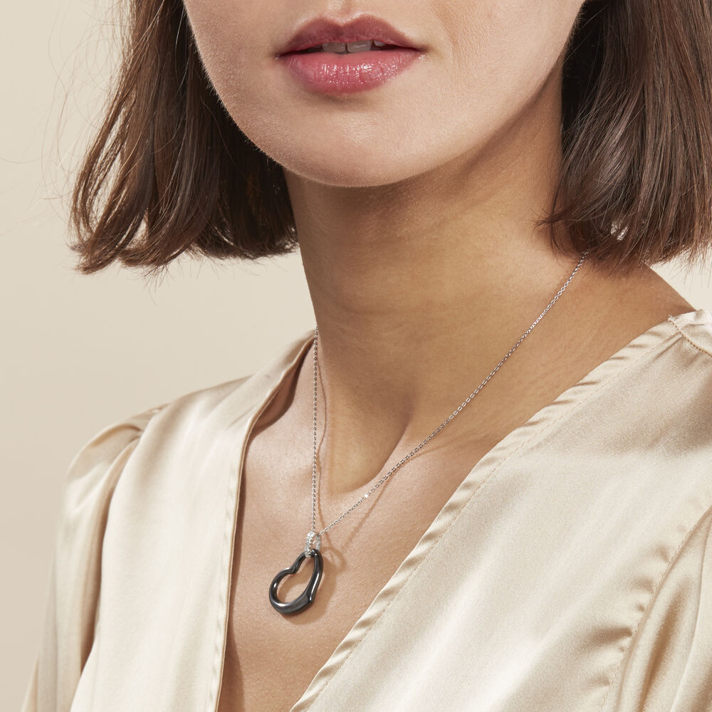 Collier Pam Argent Blanc Céramique Et Oxyde De Zirconium - Colliers avec pierres Femme | Marc Orian