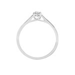 Bague Solitaire Vicoeuria Or Blanc Diamant Synth&eacute;tique - Parures de mariage Femme | Marc Orian