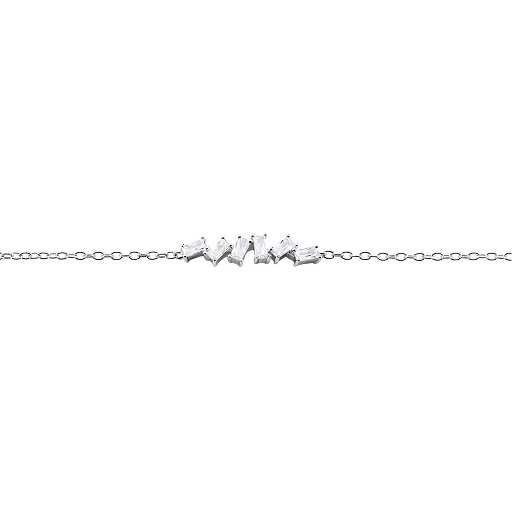 Bracelet Adonia Argent Blanc Oxyde De Zirconium - Bracelets chaînes Femme | Marc Orian