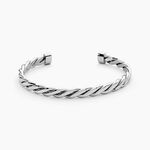 Bracelet Jonc Acier Blanc Alexandru - Bracelets joncs Femme | Marc Orian