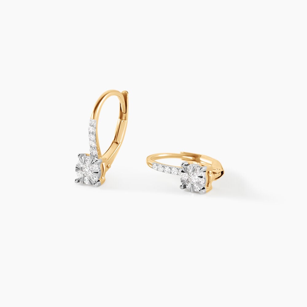 Cr&eacute;oles Shakira Or Jaune Diamant - Cr&eacute;oles Femme | Marc Orian