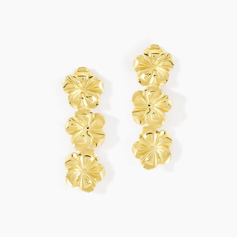 Boucles D'Oreilles Pendantes Isaura Argent Jaune - Pendantes Femme | Marc Orian