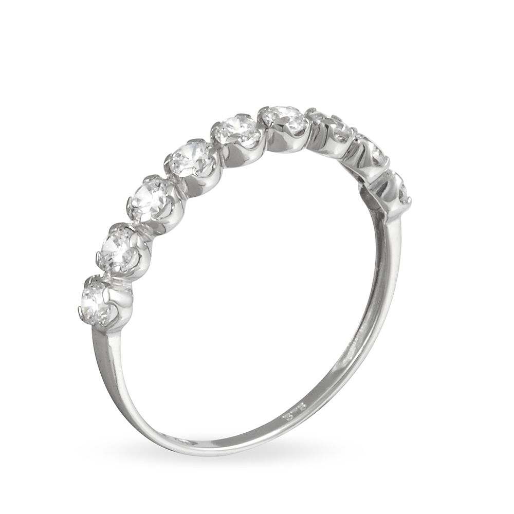 Alliance Marlyatou Or Blanc Oxyde De Zirconium - Alliances avec pierres Femme | Marc Orian