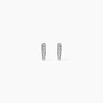 Boucles D'oreilles Puces Rosalin Blanc Diamant Blanc - Puces Femme | Marc Orian