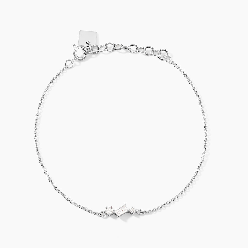 Bracelet Galla Argent Blanc Oxyde De Zirconium - Bracelets fantaisie Femme | Marc Orian