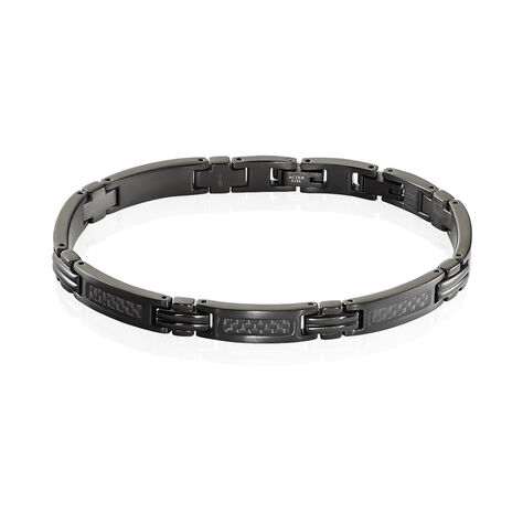Bracelet Phebus Him Classique Acier Noir - Bracelets cha&icirc;nes Homme | Marc Orian