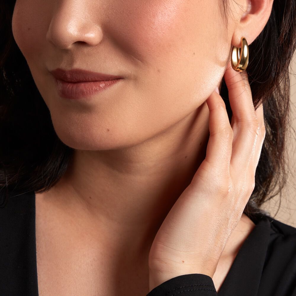 Cr&eacute;oles Houria Acier Jaune - Cr&eacute;oles Femme | Marc Orian