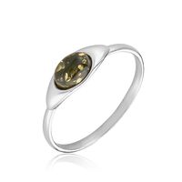 Bague Marquita Argent Blanc Ambre