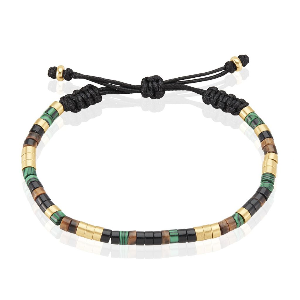 Bracelet Phebus Him Acier Doré Pierres Synthetiques - Bracelets cordons Homme | Marc Orian