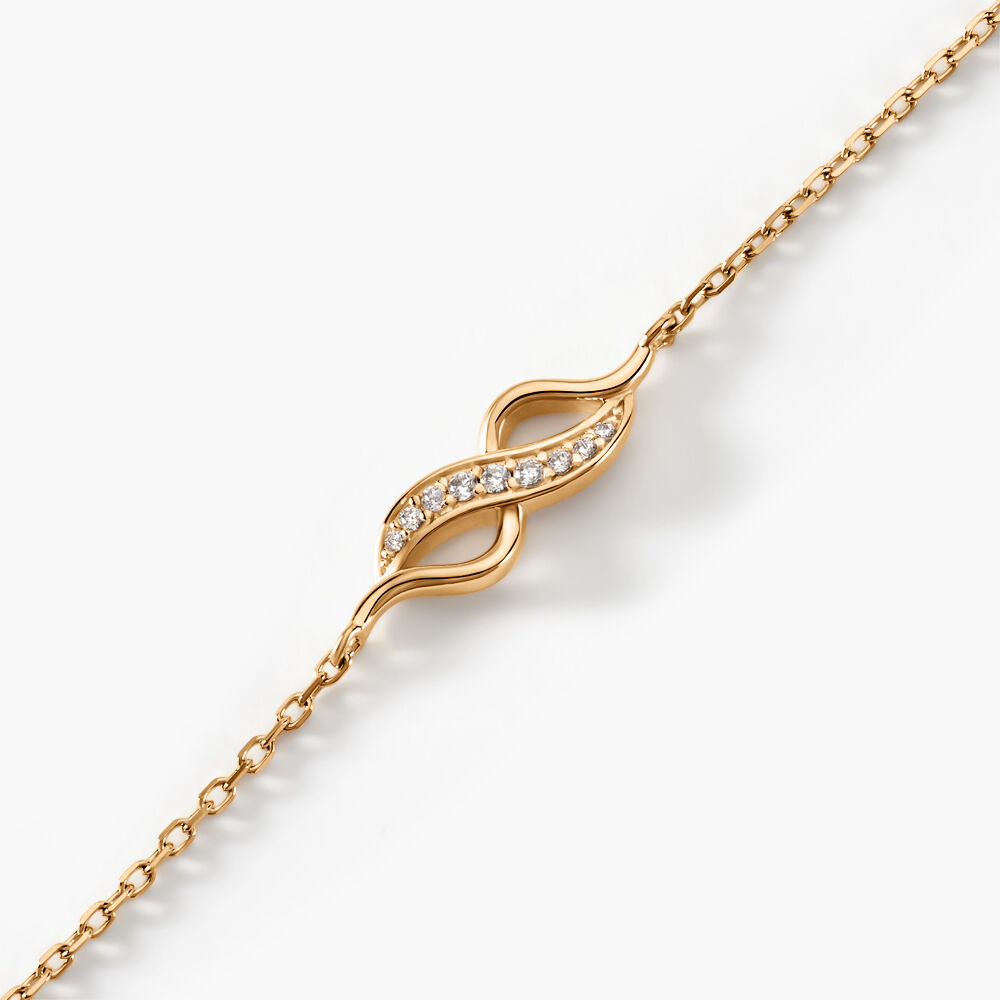 Bracelet Ishaae Plaqué Or Jaune Oxyde De Zirconium - Bracelets chaînes Femme | Marc Orian