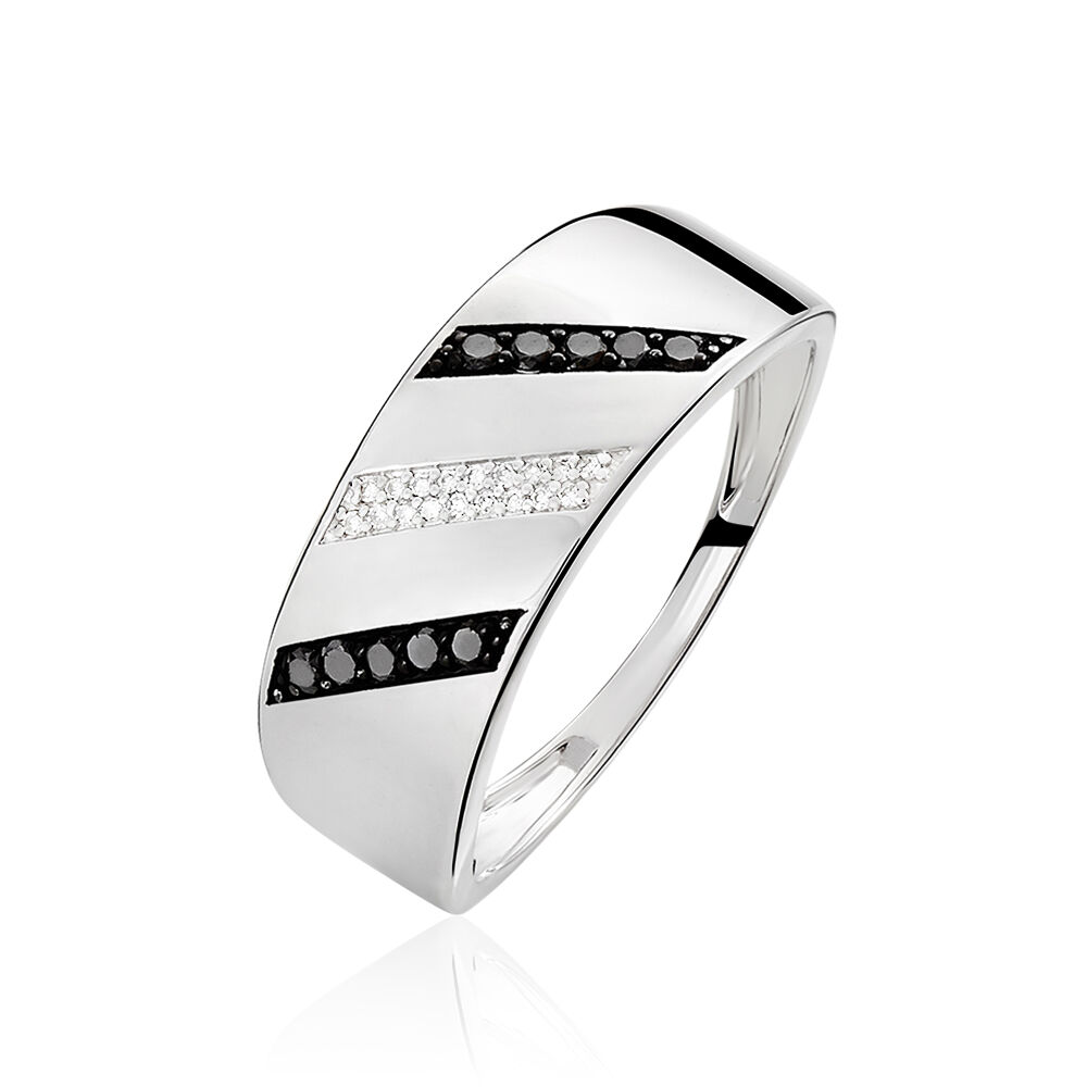 Bague Fadila Or Blanc Diamant - Bagues pierres précieuses Femme | Marc Orian