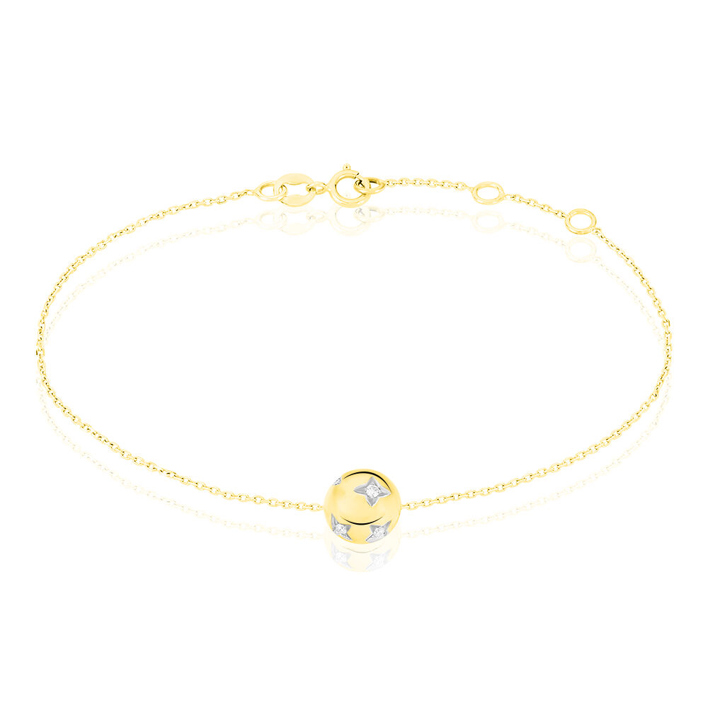 Bracelet Anahid Or Jaune Oxyde De Zirconium - Bracelets cha&icirc;nes Femme | Marc Orian