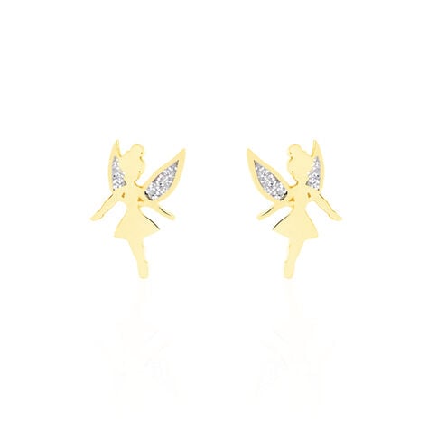 Boucles D'oreilles Puces Phillie Or Jaune - Puces Enfant | Marc Orian