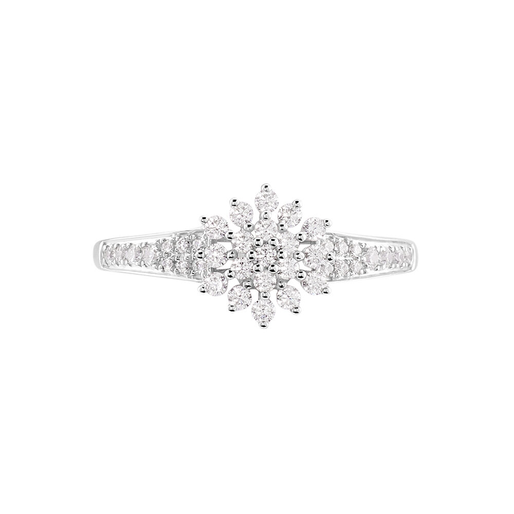 Bague Floris Or Blanc Oxyde De Zirconium - Bagues avec pierre Femme | Marc Orian