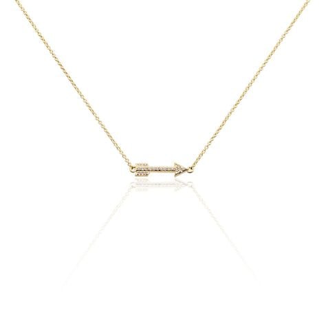 Collier Karitate Plaqu&eacute; Or Oxydes De Zirconium - Colliers avec pierres Femme | Marc Orian