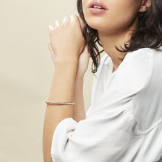 Bracelet Jonc Jennie Diamante Or Blanc - Bracelets jonc Femme | Marc Orian
