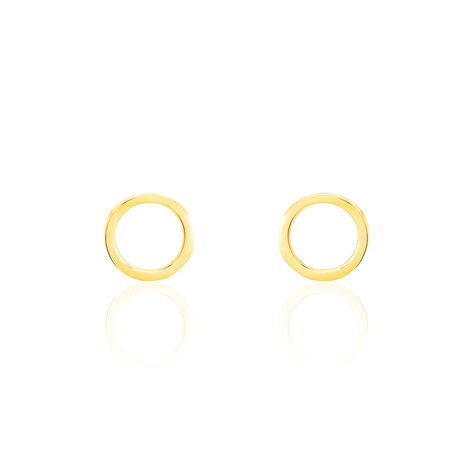 Boucles D'oreilles Puces Berangere Cercle Or Jaune - Puces Femme | Marc Orian