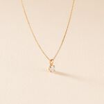 Collier Alexandra Or Jaune Diamant - Colliers solitaires Femme | Marc Orian