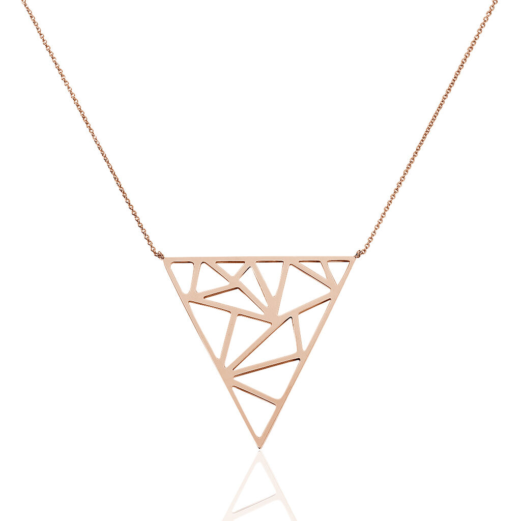 Collier Sautoir Rosario Acier Rose - Colliers fantaisie Femme | Marc Orian