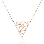 Collier Sautoir Rosario Acier Rose - Colliers fantaisie Femme | Marc Orian