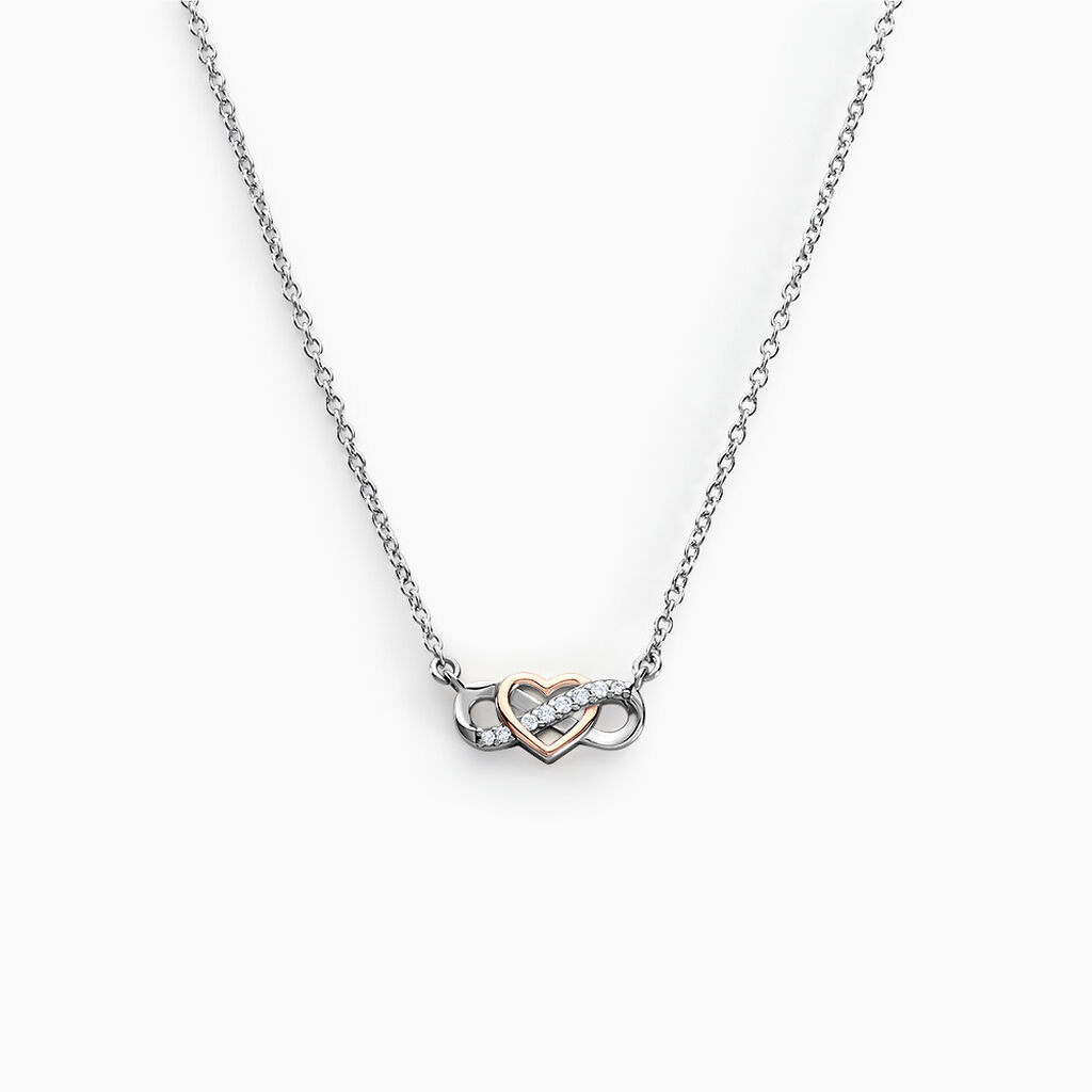Collier Amuri Argent Bicolore Oxyde De Zirconium - Colliers avec pierres Femme | Marc Orian