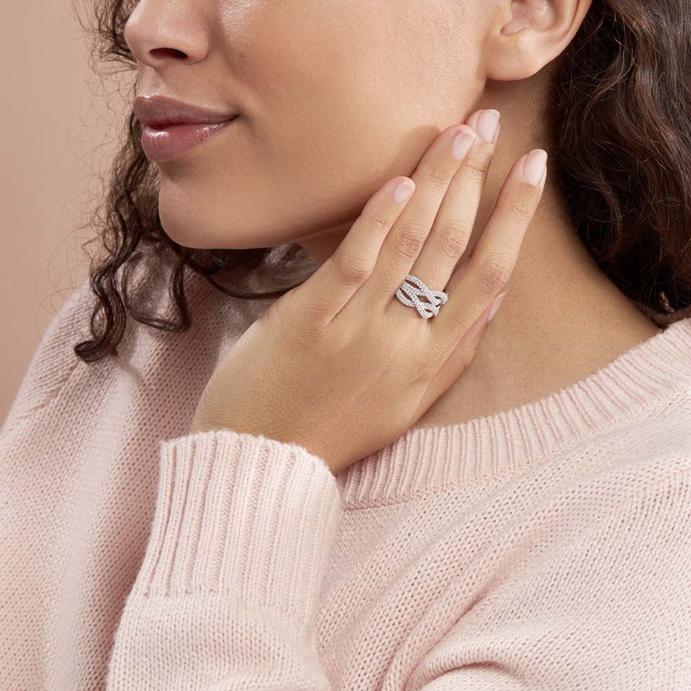 Bague Ireneo Argent Blanc Oxyde De Zirconium - Bagues avec pierre Femme | Marc Orian