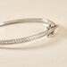 Bracelet Jonc Laurianne Argent Blanc Oxyde De Zirconium - Bracelets joncs Femme | Marc Orian