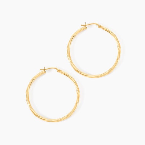 Cr&eacute;oles Youri Or Jaune - Cr&eacute;oles Femme | Marc Orian