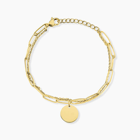 Bracelet Gili Acier Jaune - Bracelets Medailles Femme | Marc Orian