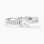 Bague Dayna Or Blanc Oxyde De Zirconium - Solitaires Femme | Marc Orian