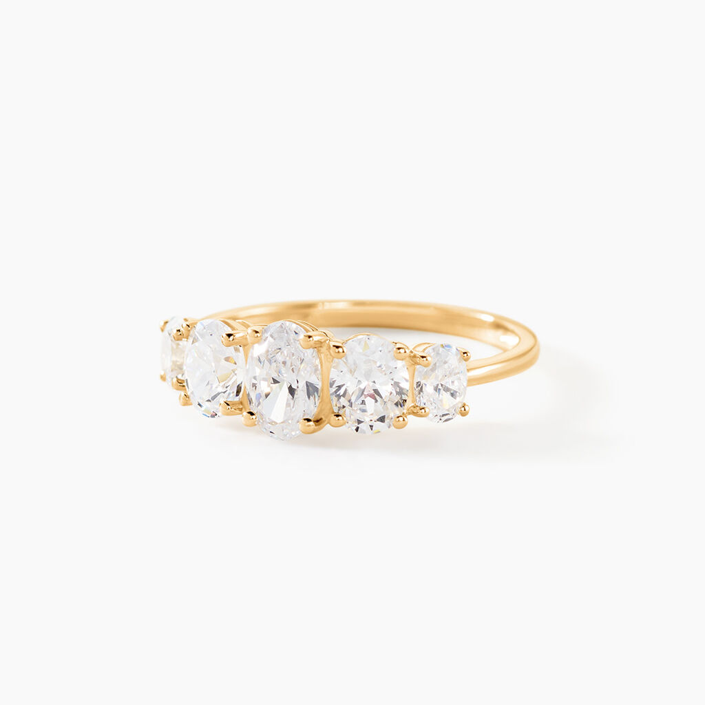 Bague Astarte Or Jaune Oxyde De Zirconium - Solitaires Femme | Marc Orian