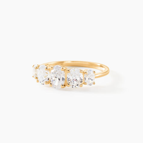 Bague Astarte Or Jaune Oxyde De Zirconium - Solitaires Femme | Marc Orian