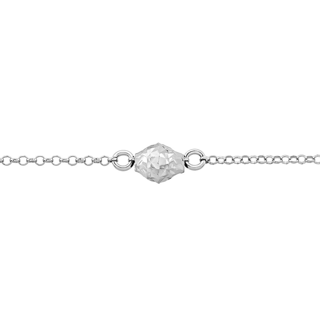 Bracelet Argent Blanc Jacquotte - Bracelets chaînes Femme | Marc Orian