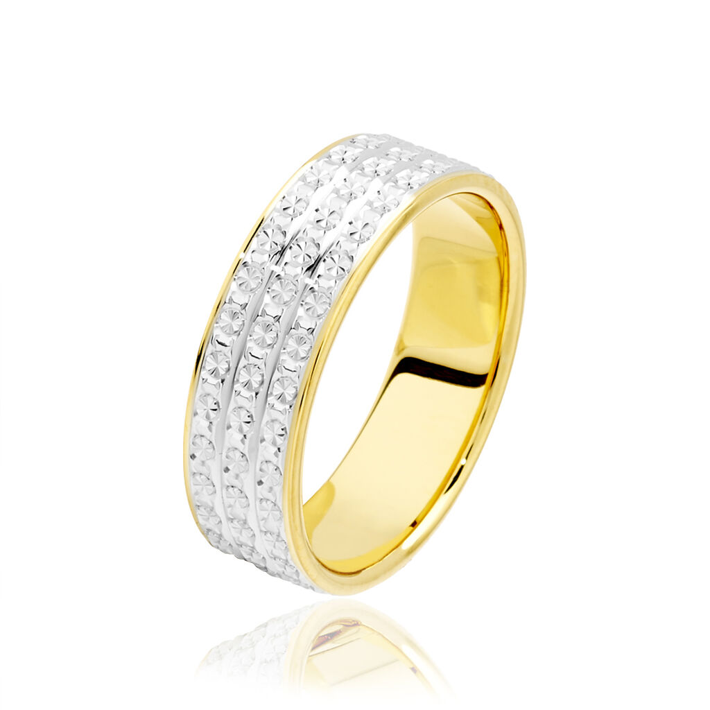 Alliance Shalea Ruban Plat Or Bicolore - Alliances duo Unisex | Marc Orian