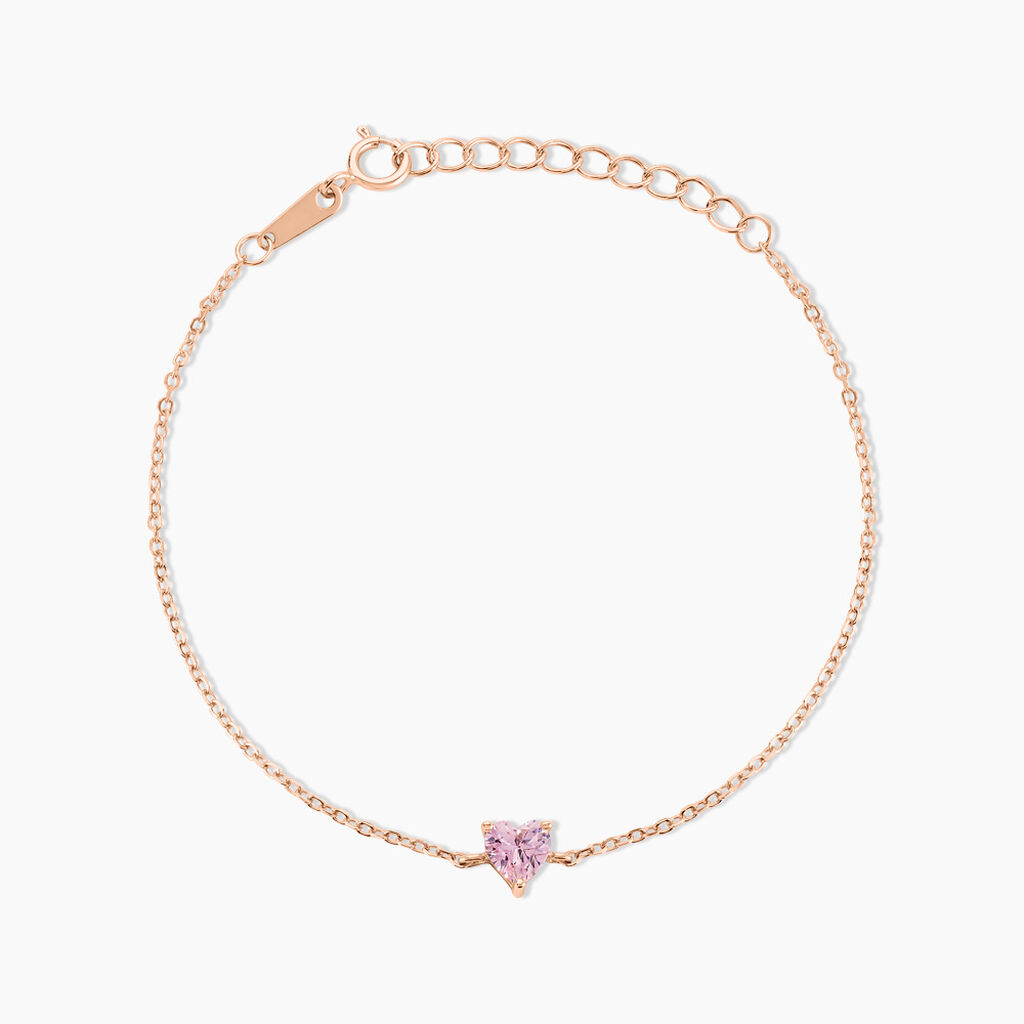 Bracelet Kelvyn Argent Rose Oxyde De Zirconium - Bracelets chaînes Femme | Marc Orian