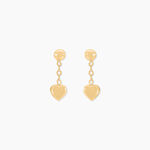 Boucles D'oreilles Pendantes Gavina Pendantes Coeurs Or Jaune - Pendantes Femme | Marc Orian