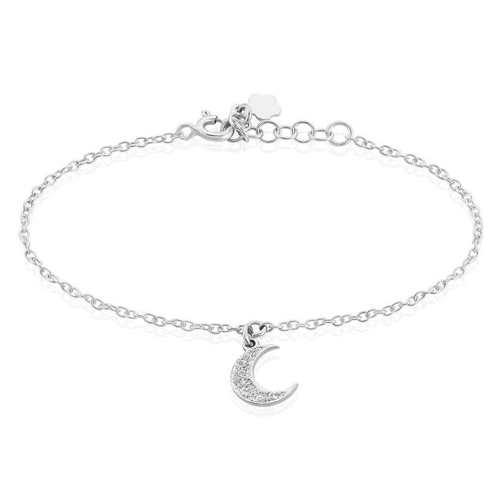 Bracelet Twiggy Argent Blanc - Bracelets fantaisie Femme | Marc Orian