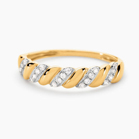 Bague Azariah Or Jaune Oxyde De Zirconium - Bagues avec pierre Femme | Marc Orian