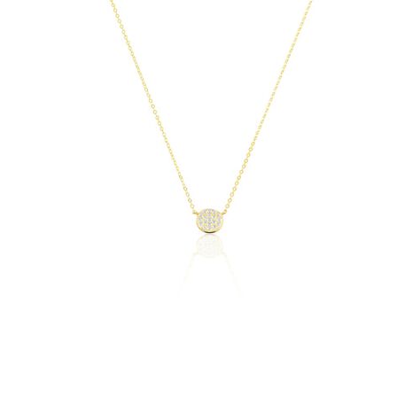 Collier Or Jaune Burak Oxyde De Zirconium - Colliers avec pierres Femme | Marc Orian