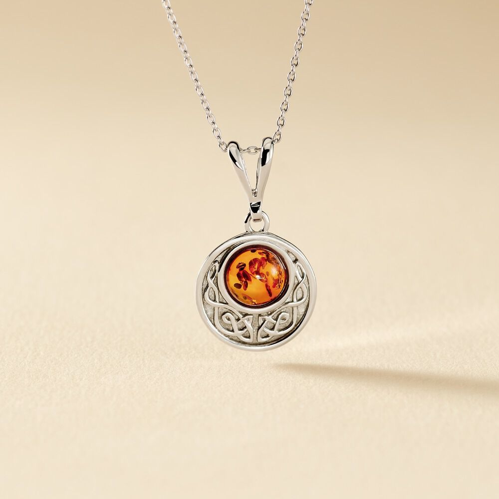 Collier Argent Blanc Mystica Ambre - Colliers avec pierres Femme | Marc Orian