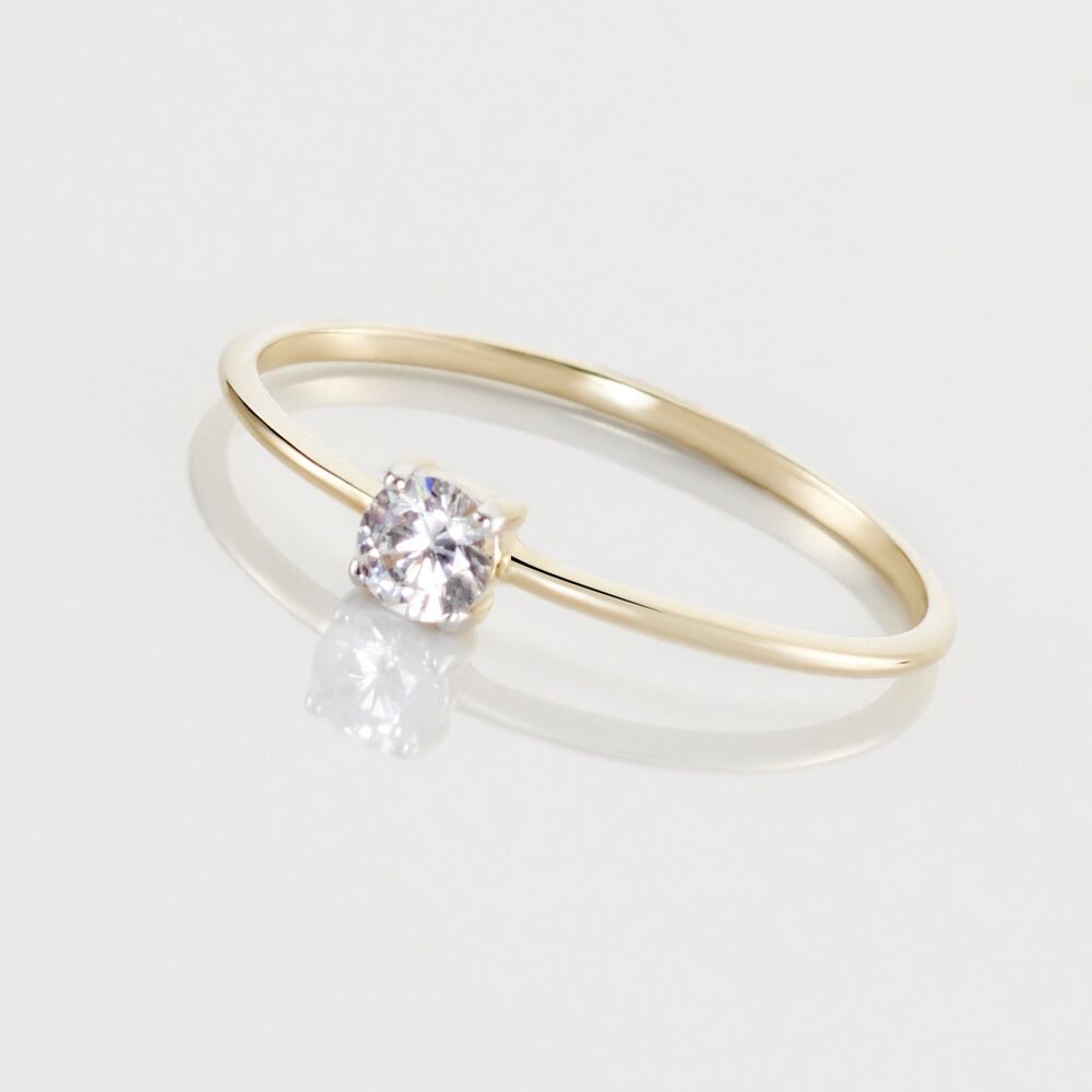 Solitaire Or Jaune Philys Oxyde De Zirconium - Solitaires Femme | Marc Orian
