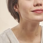 Boucles D'oreilles Puces Angie Or Blanc Saphir Et Diamant - Puces Femme | Marc Orian