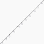 Cha&icirc;ne De Cheville Carolaine Argent Blanc Oxyde De Zirconium - Chaines de cheville Femme | Marc Orian