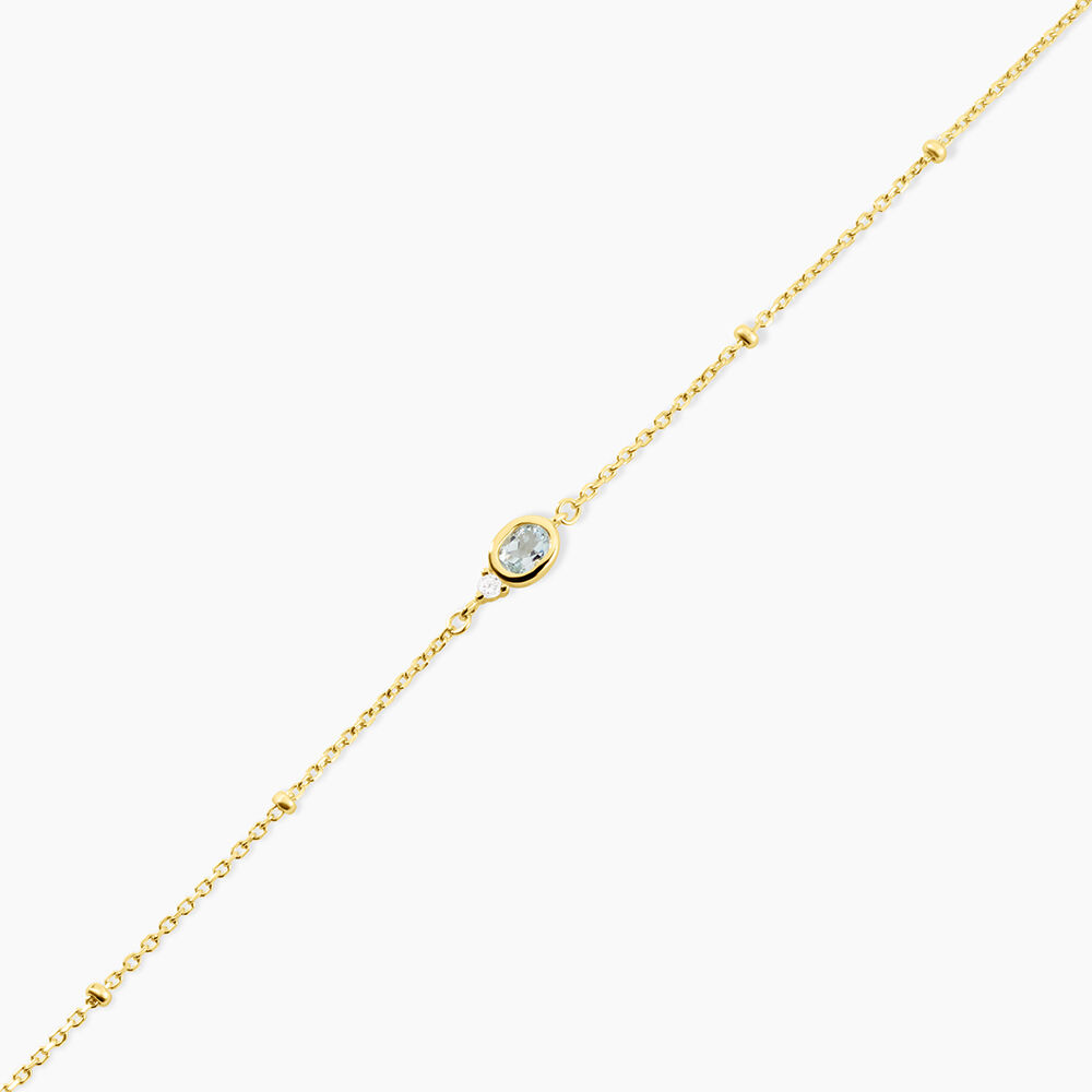 Bracelet Poem Argent Jaune Topaze Oxyde De Zirconium - Bracelets fantaisie Femme | Marc Orian