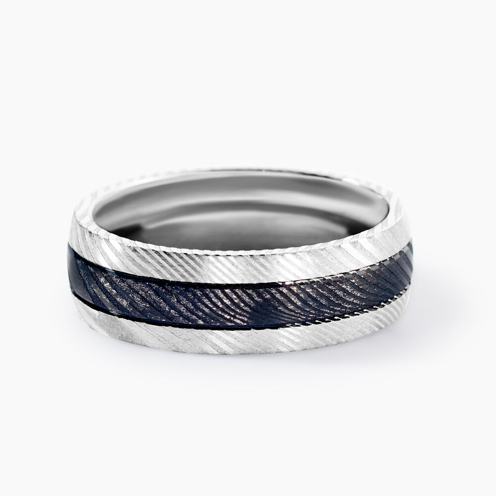 Bague Jourdan Acier Bicolore - Bijoux fantaisie Homme | Marc Orian