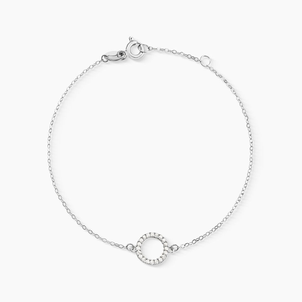 Bracelet Lim Or Blanc Oxyde De Zirconium - Bracelets chaînes Femme | Marc Orian